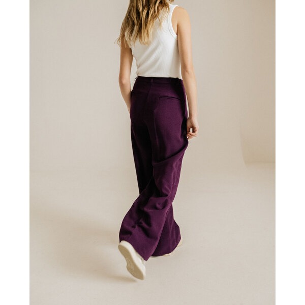 pantalon Upton aubergine