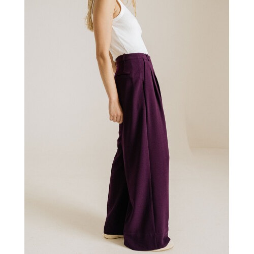 pantalon Upton aubergine